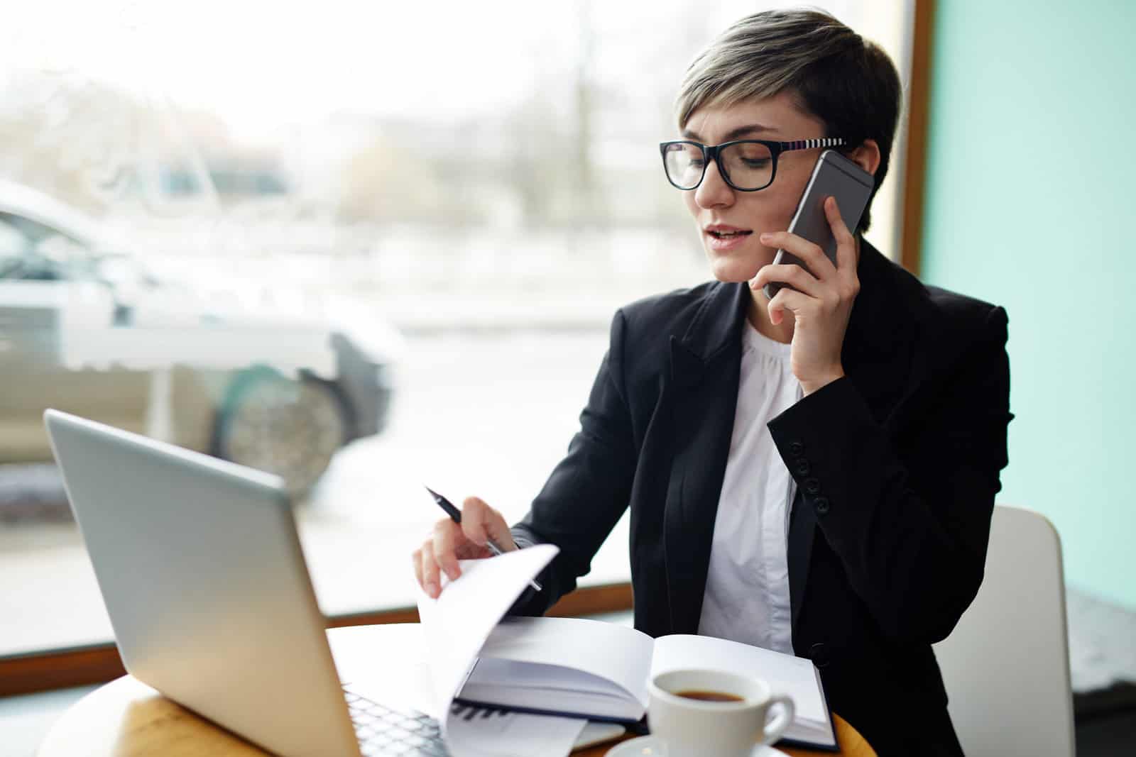 female real estate agent