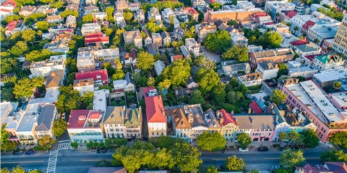 rainbow row in charleston south carolina