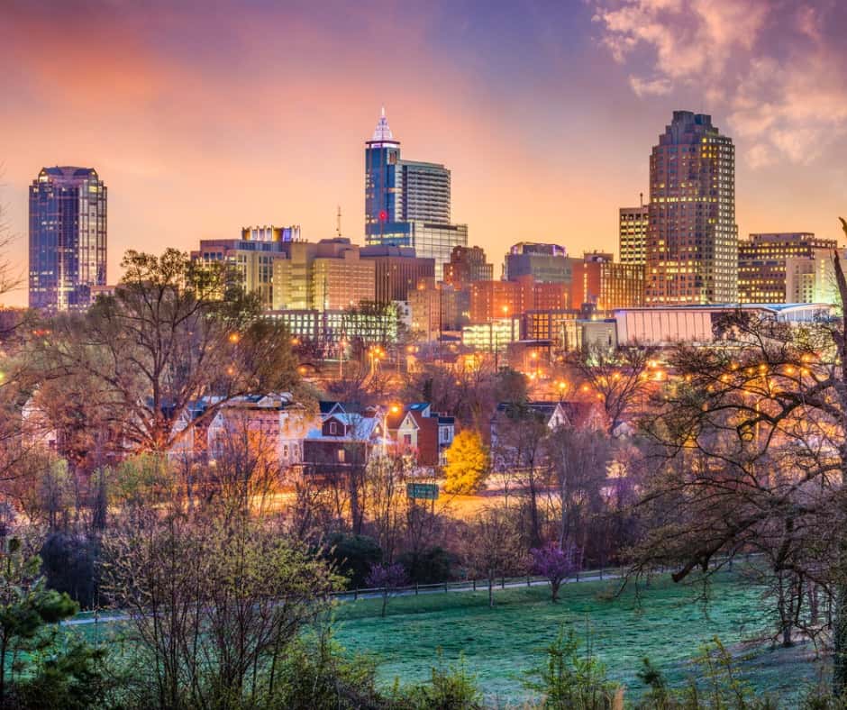 raleigh, north carolina skyline