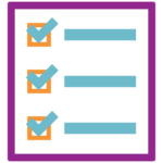 real estate license steps checklist icon