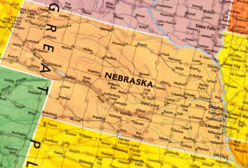 map of nebraska