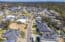 Aerial view of new homes