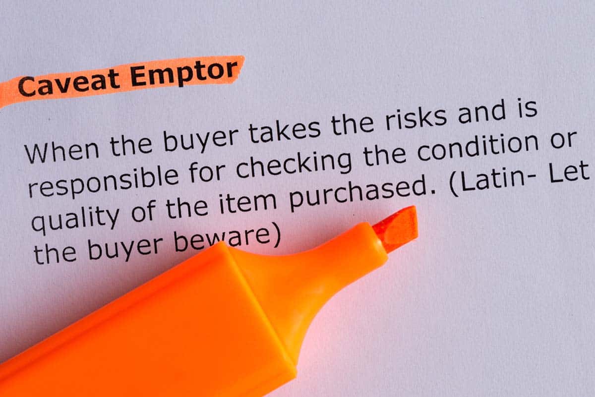Caveat Emptor in Real Estate Colibri Real Estate School
