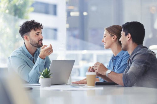 real estate agent builds rapport with clients