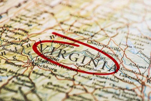 Virginia map